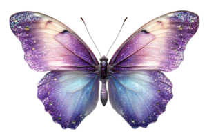 Vibrant butterfly with shiny wings on a clear bg png