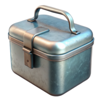 beautiful contemporary Metal Lunchbox with Simple Design Transparent premium png