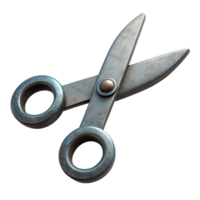serene rustic Metal Scissors Open Position Cutout Element original png