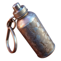 extraordinary creative Metal Water Bottle with Handle Side View Cutout high quality png