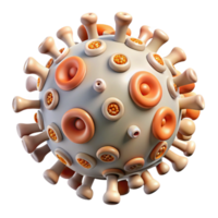 elegant abstract Microbe Colony Pattern Detailed View Cutout Element detailed png