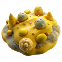 wonderful modern Microbial Landscape Yellow Topography Transparent high resolution png