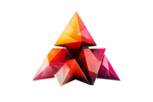 Colorful geometric shapes arranged in abstract design png