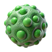 serene abstract Microorganism Texture Green Circles Transparent Background high resolution png