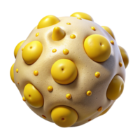 beautiful abstract Microorganism Texture Yellow Specks Cutout png
