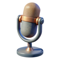 vibrant artistic Microphone for Online Teaching Isolated authentic png