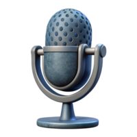 magnificent vintage Microphone Icon Cutout with Stand authentic png