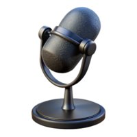 serene traditional Microphone Stand with Pop Filter Cutout Black Base genuine png