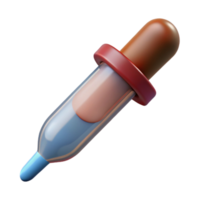 dramatic artistic Micropipette Side View Cutout on Transparent Background authentic png