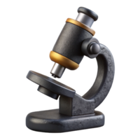serene vintage Microscope Icon Side View Black Isolated Cutout high resolution png