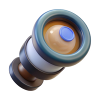 beautiful artistic Microscope Lens Top View Isolated on Transparent Background png