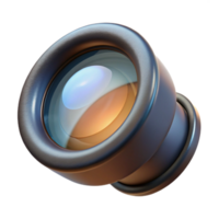 elegant contemporary Microscope Lens Close Up View Transparent Cutout authentic png