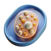 beautiful abstract Microscope Slide with Yeast Cells Transparent Background professional png