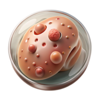 elegant minimalist Microscope Slide with Yeast Cells Transparent Background high resolution png