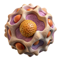 beautiful rustic Microscopic View of Cellular Structure Cutout authentic png