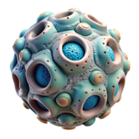 dramatic artistic Microscopic View of Cellular Structure Cutout authentic png