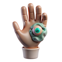 elegant minimalist Mind Control Graphic Hand Gesture Transparent high quality png