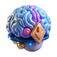 beautiful modern Mind Downloading From Quantum Computer Transparent Background detailed png