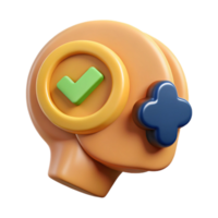 elegant contemporary Mind Upload Complete Symbol with Checkmark Transparent Background authentic png