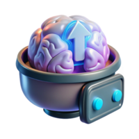 serene modern Mind Upload Interface with Progress Indicator Transparent Background png