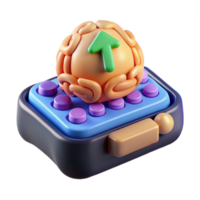 beautiful rustic Mind Upload Interface with Progress Indicator Transparent Background original png