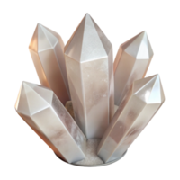 elegant abstract Mineral Crystal Raw Quartz Clear Points Transparent Background original png