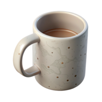 vibrant rustic Minimalist Mug with White Handle high resolution png