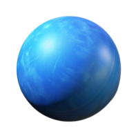 elegant artistic Minimalist Virtual Space with Single Blue Sphere Transparent Background professional png
