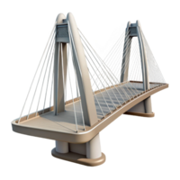beautiful abstract Modern Architecture Bridge Cable Stayed Design Transparent Background png