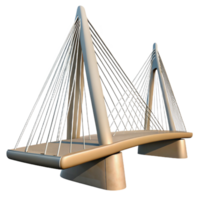 stunning classic Modern Architecture Bridge Cable Stayed Design Transparent Background png