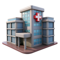 stunning abstract Modern Architecture Hospital Building Isolated high resolution png