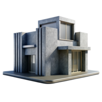 magnificent traditional Modern Architecture Silhouette with Clean Lines Isolated Element premium png