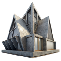 magnificent classic Modern Architecture Silhouette with Clean Lines Isolated Element high quality png
