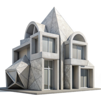 vibrante artístico moderno arquitetura silhueta com limpar \ limpo linhas isolado elemento autêntico png