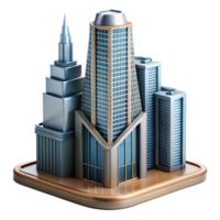 impressive minimalist Modern Architecture Skyscraper Cutout Element png