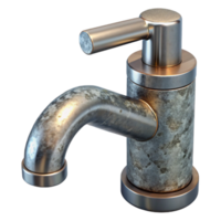 elegant creative Modern Bathroom Faucet Chrome Finish Cutout Element high quality png