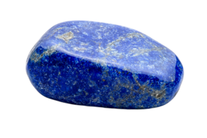 Lapis lazuli stone with a smooth, polished surface png