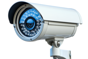 Security camera with a modern design and clear lens png
