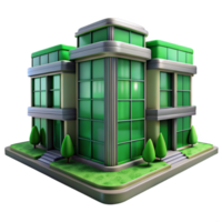 extraordinary classic Modern City Building with Vertical Garden Transparent Background high resolution png