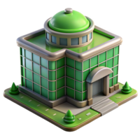 stunning abstract Modern City Building with Vertical Garden Transparent Background authentic png