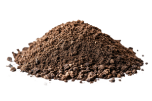 Ground dark substance on transparent background png