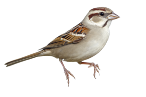 Sparrow standing on a transparent background png