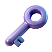 beautiful artistic Modern Key Icon with Intricate Design Isolated Element professional png