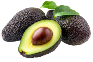 Fresh avocados on a transparent background png