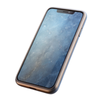 dramatic vintage Modern Smartphone Front View with Transparent Background genuine png