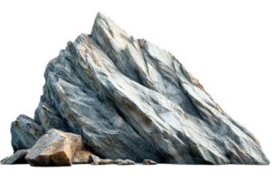 Natural rock formation with rugged texture and sharp edges png