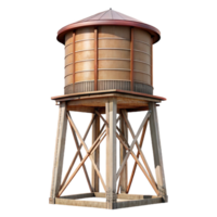 extraordinary minimalist Modern Water Tower Side View Cutout Transparent Background png