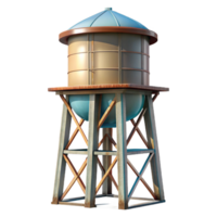 wonderful classic Modern Water Tower Side View Cutout Transparent Background png
