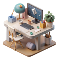dramatic creative Modern Workspace with Ai Design Tools Transparent high resolution png