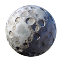 serene rustic Moon Surface with Shadows Cutout detailed png